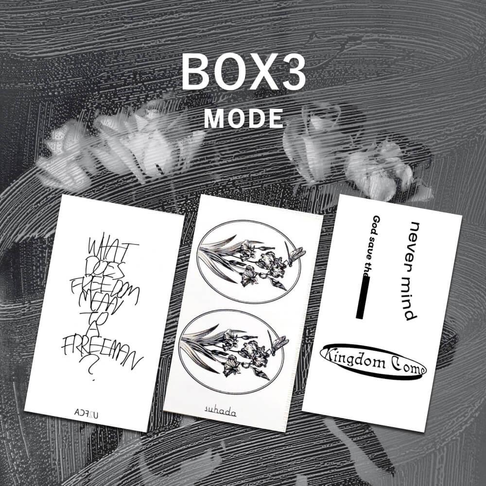 タトゥーシールBOX3 MODE