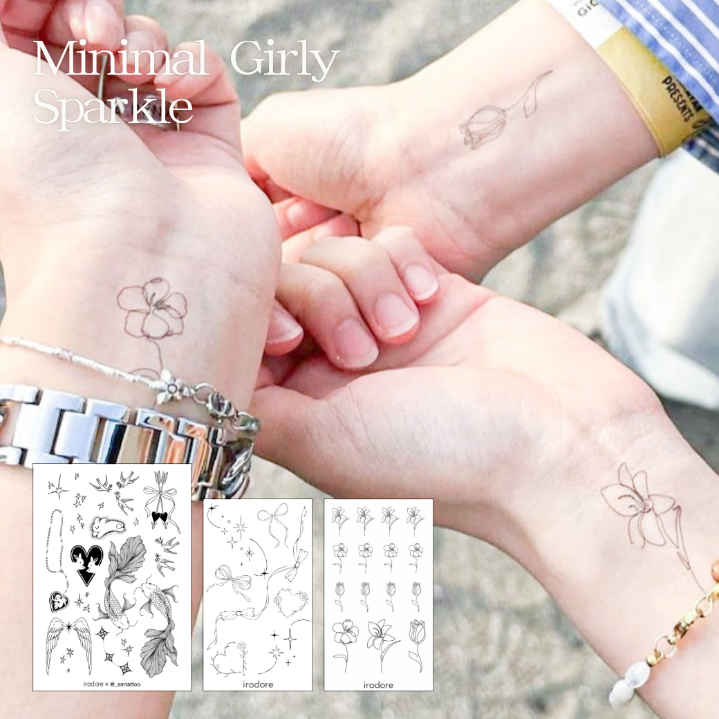 Minimal Girly Sparkle 3枚セット
