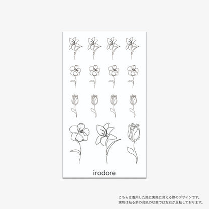 Minimal sketch flower sor0660 シート
