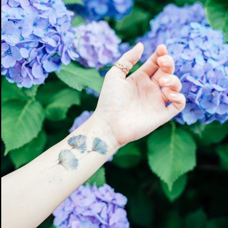 Blue flower & Message moon - 3枚セット [ID: spa1140]