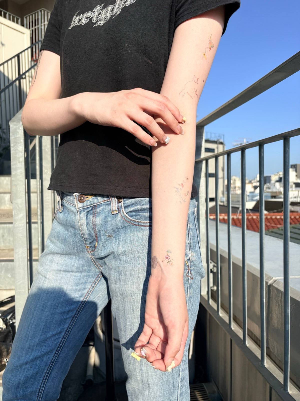 Crayon drawing - 6_tattoo_ 着画 手首