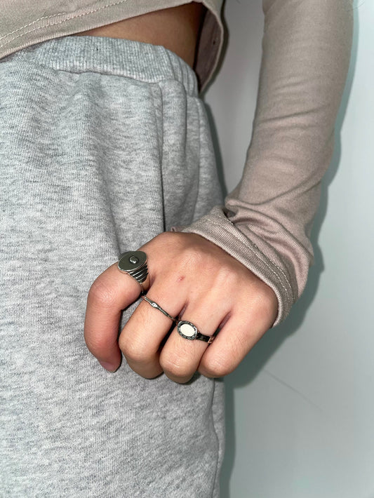vintage circus silver ring [ID: not1241]