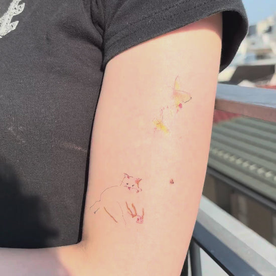 Crayon drawing - 6_tattoo_ 着画動画 二の腕