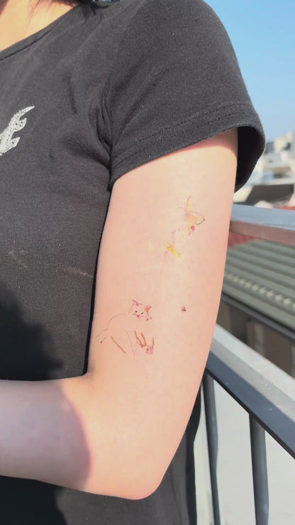 Crayon drawing - 6_tattoo_ 着画動画 二の腕