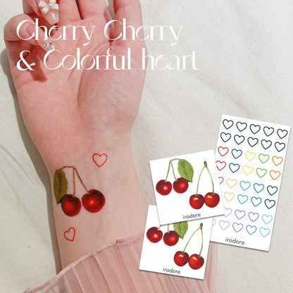 Cherry Cherry & Colorful heart - 3枚セット [ID: spa1131]