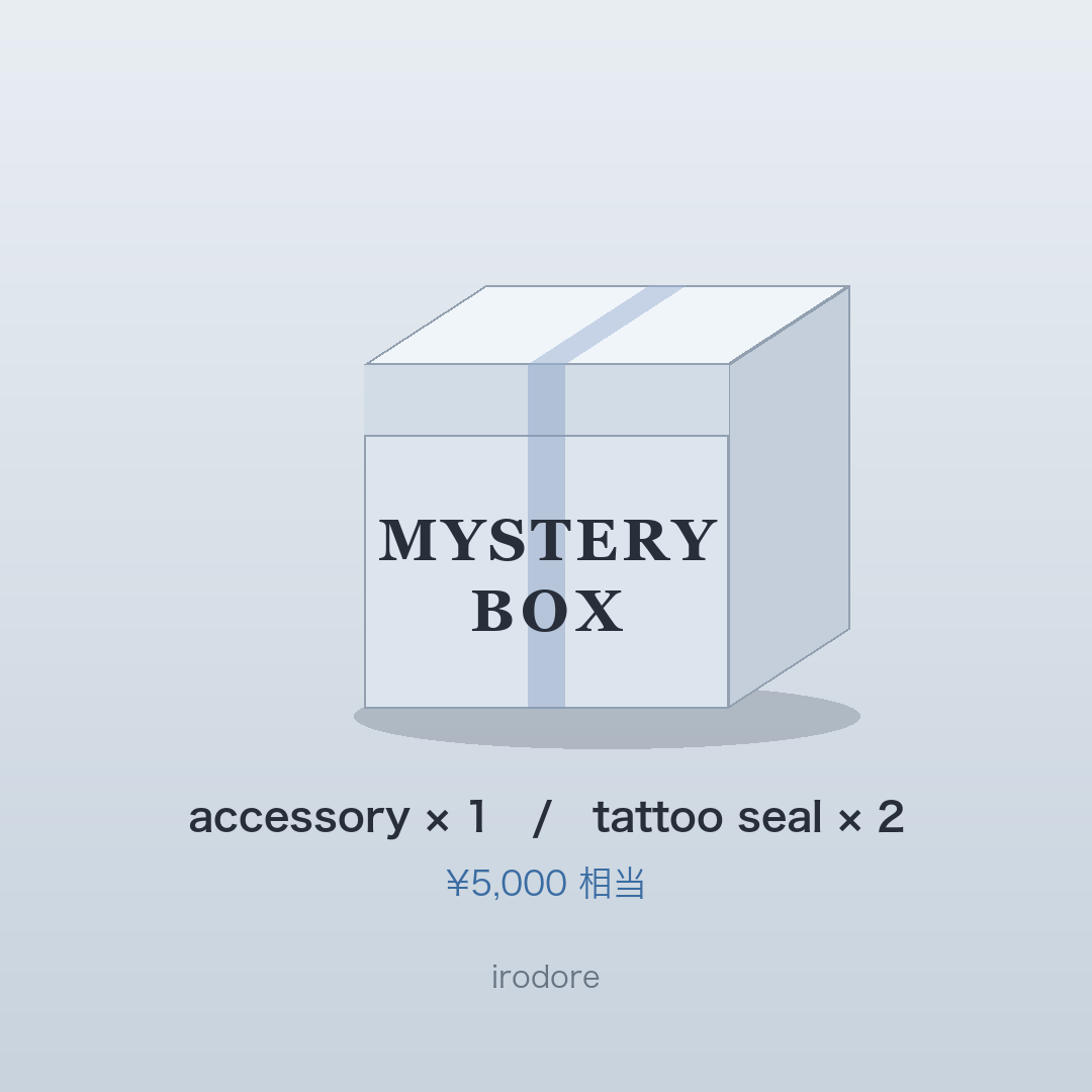 ミステリーボックス accessory×1 tattoo seal×2 ¥5,000相当
