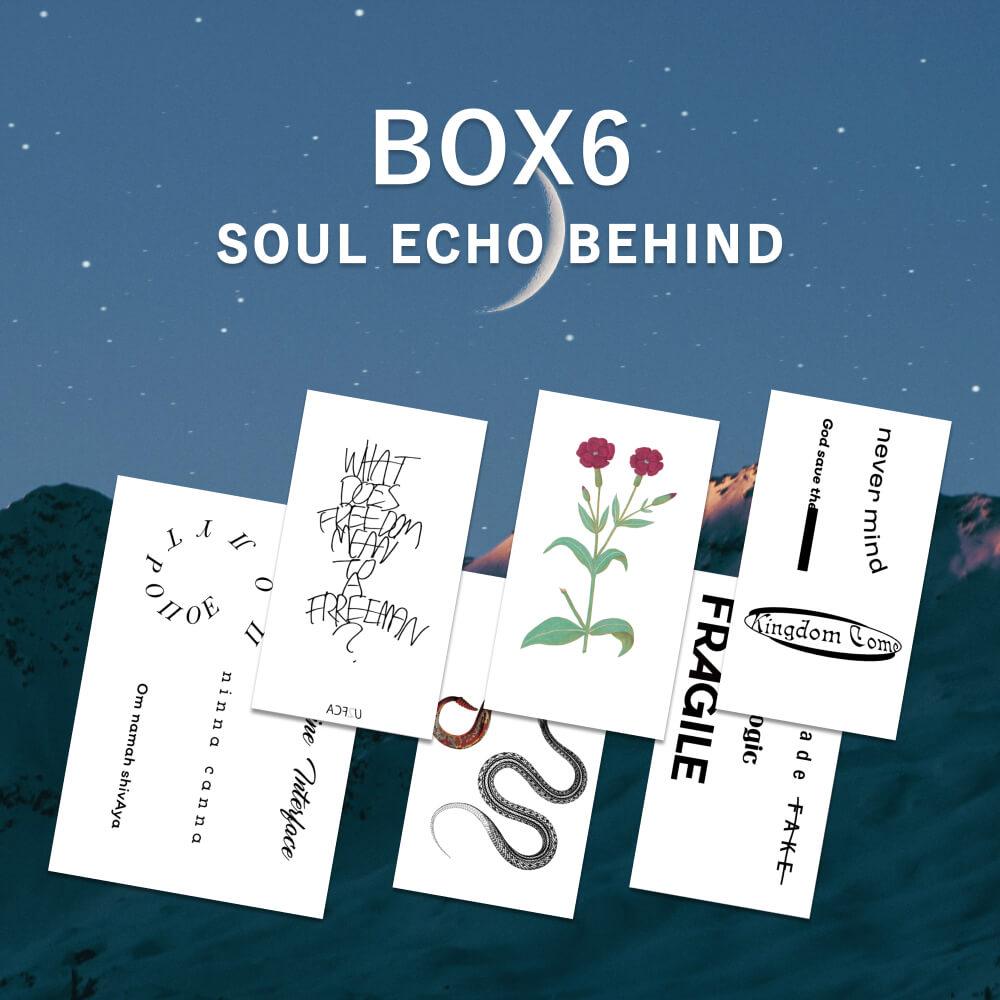 タトゥーシールBOX6 SOUL ECHO BEHIND