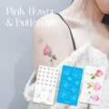 Pink flower & Butterfly - 3枚セット [ID: spa1062]
